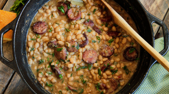 Stovetop Cajun White Beans