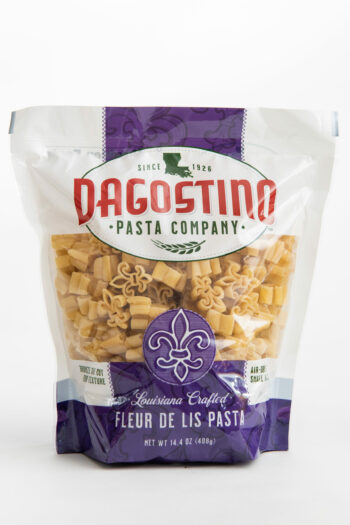 a bag of dagostino flue de lis shaped pasta