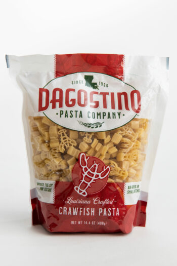 a bag of dagostino crawfish shaped pasta