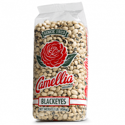 the front of a package of camellia brand Blackeyes