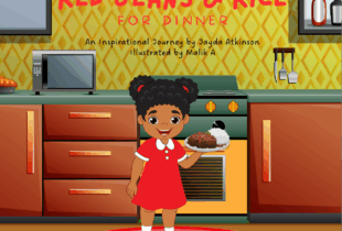 Cover of children’s book by Jayda Atkinson that is titled “Red Beans and Rice for Dinner.”